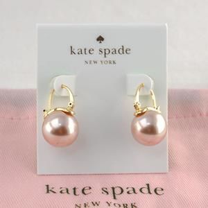 Kate Spade Signature Pearl Drop Earrings in Rose Gold (with Dust Bag) Br…